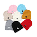 Miniatyrbillede 3 af 3: Strik Beanie Hat til Mænd/Kvinder 2-pak sort/sort