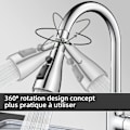 Miniatyrbilde 4 av 5: 360° Rotasjonslufter for kran, kjøkkenvask FM22/M20/M22/M24 Vann