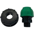 Miniatyrbilde 2 av 4: (32mm) IBC-adapter for rett rør Heilwiy S60x6 IBC-tank adapter