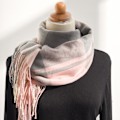 Miniatyrbild 2 av 4: ##/Ullhalsduk damhalsduk mysig mjuk rutig vinterhalsduk poncho kvalitet##/
