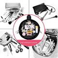 Miniatyrbillede 5 af 5: Kosmetikpose (Sort), Makeuppose, Snøre Design En-trins Organiser