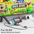 Pikkukuva 1 / 5: (Valkoinen) Switch-telakka Nintendo Switch OLED:lle, 3-in-1 TV-sovitin w
