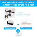 Miniatyrbilde 1 av 5: Dørstoppere 10 stk (Transparent) PVC Dørhåndtak Stopper Do