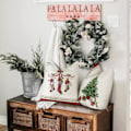 Miniatyrbilde 3 av 5: ##/Sett med 4 juleputetrekk - 45 x 45 cm Julenissen Elg De##/