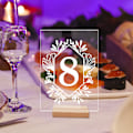 Miniatyrbilde 5 av 5: ##/(1-10) 10 Nummererte Rektangulære Akryl Middagstallerkener med Baser,##/