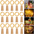 Miniatyrbild 1 av 5: ##/15 st LED-flaskor med ljusslinga, 2M 20 LED, korklampor för We##/