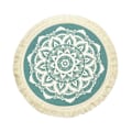 Miniatyrbild 1 av 5: Koppmatta Vackert Fint Hantverk Halkfri Bohemisk Stil Nordisk Värmeisolering Polyester Bomull Matbord Matta Underlägg Hushållstillbehör 16 cm H