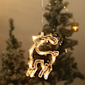 Pikkukuva 1 / 4: ##/Jouluverhovalot, 2 kpl pakkaus, lumihiutale ja lumimies LED-ikkunavalo##/