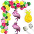 Miniatyrbilde 1 av 5: 99 stk (Flamingo Ballongstrengsett) Helium Latexballonger for Barn