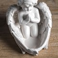 Pikkukuva 2 / 3: ##/1 kpl söpö retro pieni enkelikynttilänjalka koriste, 13,5x15x16cm##/