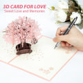 Miniatyrbilde 5 av 5: 3D Pop Up-kort Bryllupsjubileum Hilsen Kort Romantisk C