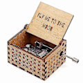 Miniatyrbild 5 av 5: FLY ME TO THE MOON Vintage H Handvevad Trä Speldosa 30 Not Toner