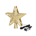 Miniatyrbillede 2 af 5: ##/Juletræstop med indbygget LED-snefnugsprojektorlys##/