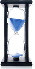 60 Minuters Sandtimer, Trä, Blå