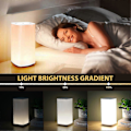 Miniatyrbilde 4 av 5: Fjernkontroll berørings nattlys klapp bordlampe soverom nattbordslampe kreativ fargerik atmosfære la