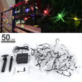 Miniatyrbilde 3 av 5: Solcelled Feelysslyng 50 LED Øyenstikker Utendørs Multifarget