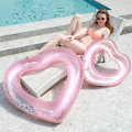 Miniatyrbillede 3 af 6: ##/Oppustelig Badebold 1Stk Pink Hjerteformet Bade Ring Oppustelig Pool Badebold Pool Legetøj til Voksne##/