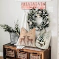 Miniatyrbilde 4 av 5: ##/Sett med 4 Juleelg Putesett - 45 x 45 cm Dekorativ Seng##/