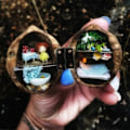 Miniatyrbilde 4 av 5: Miniatyrverden Valnøttskall Figurin Liten Mikrolandskap i Valnøtt Resin Statue Skulptur Hjemmekontor Bokylle Skrivebord Dekor Ornament C