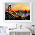 Miniatyrbild 1 av 5: ##/DIY 5D Diamantmålning Kit 50X40cm Natthimmel Måne Stad##/