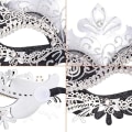 Miniatyrbillede 5 af 5: Venetiansk maske (sort sølv), til maskerade og kostume, til kvinder