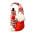 Miniatyrbilde 5 av 5: ##/Jule-Nisse Vin-Flaskehetter 2 Stykker, Vin-Flaskepose Bomull##/