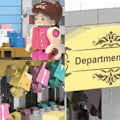 Miniatyrbillede 2 af 3: ##/Byggeklodser mini by gade scene, stormagasin, 914 stk.##/