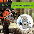 Pikkukuva 4 / 5: 455 Rancher Kaasutin Husqvarna 455 460 460 Rancher 461 455 E -bensiinimoottorisahaan, korvaa numeron 544883001 WTA-29 kaasuttimen 537255701 ilmansuodattimella