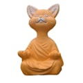 Miniatyrbillede 2 af 5: Boutique Collection Meditation Cat Statue Lille Resin Statue Hom