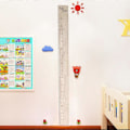 Miniatyrbild 3 av 5: 1 Set Höjdtabeller Nordisk Stil Skarvtyp Väggdekorationer Trä Höjdtillväxttabell för Hemmet 3