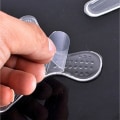 Miniatyrbilde 3 av 5: 10 par silikon transparente T-formede hælplaster, usynlige
