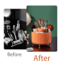 Miniatyrbillede 2 af 5: ##/Svingbar Penselholder - Orange, Makeup Pensel Opbevaring, 360 Grader Sving##/