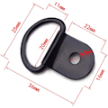 Miniatyrbild 2 av 5: ##/D-Ring Spännringar 20 stycken Rostfritt Stål Spännring Lashi##/