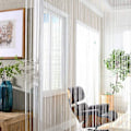 Miniatyrbillede 4 af 5: /#/Hvid trådgardin 100 cm x 200 cm - gardiner/#/