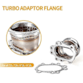 Miniatyrbild 4 av 4: V-Formad Turbin Downpipe Adapter med Fläns för T25T28 GT25 GT28 Rostfritt Stål Adapter