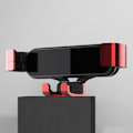 Miniatyrbillede 2 af 5: Bilmobiltelefon Navigationsbeslag Mini Mobiltelefonholder Bil