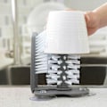 Miniatyrbillede 4 af 6: ##/Glasbørste 1 stk. Dobbeltsidet Flaskebørste med Kraftfuld Sugbase til Hjemmekøkken Bar og Vaskemidler##/