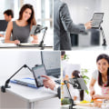 Miniatyrbillede 5 af 5: Hvid Tablet Stativ, Robust Aluminium Armklips iPad Smartphone Pho
