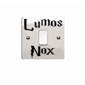 Pikkukuva 3 / 3: Lumos Nox (Valo/Pimeys) Valokatkaisijan Tarra Vinyyli Tarra Lapselle