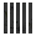 Miniatyrbillede 1 af 5: ##/20 stk. Vægspejl Sticker - Sort 5 × 50 cm, Dekorativt Spejl##/