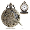 Miniatyrbillede 2 af 4: Vintage Kvarts Lommeur, Mænds Steampunk Lommeur med C