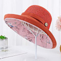 Miniatyrbillede 2 af 5: ##/Mesh Solhatte til Kvinder  UPF UV Beskyttelse  Pakbar  Bred Skygge  Hakesnor##/