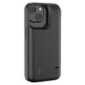 T43 Kompatibelt för iPhone 15 5000mAh Batteriladdningsfodral Ställ Skyddande Förlängt Batteriladdarfodral