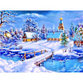 Miniatyrbild 1 av 5: ##/30x40cm DIY Diamantmålning Kit för Vuxna och Barn - Blå Snö Landskap##/