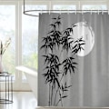 Miniatyrbilde 5 av 5: ##/180×180CM Dusjforheng med botaniske blomster og kroker##/