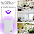 Miniatyrbilde 4 av 5: 2 stk WiFi Repeater 300Mb, WiFi Booster Trådløs Ekspander Ampl