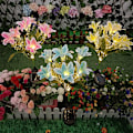 Miniatyrbillede 3 af 5: ##/Blå, solcelledrevet jordlampe LED simuleret blomsterlanterne##/