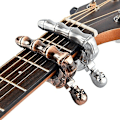 Miniatyrbilde 3 av 5: Sett med 2 Gitar Capos Skalle Knaddesign Universal Strenger Instrument