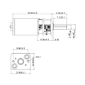 Miniatyrbilde 4 av 4: 5 stk. Micro Mini N20 Gir Motor DC 3v-6v Lav Hastighet Full Metall Girkasse Reduksjon