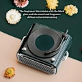 Miniatyrbild 5 av 5: (Vit) Retro Trådlös Bluetooth-högtalare Vinyl-skivspelare CD-spelare C